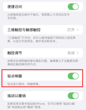 城口苹果授权维修站分享iPhone轻点无法唤醒怎么办 