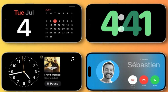城口苹果手机维修分享iOS17横屏充电待机显示有什么好处 