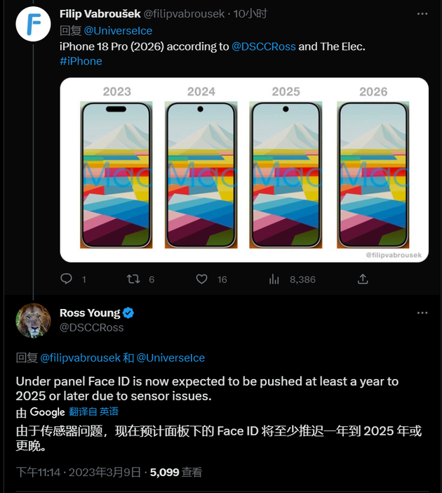 城口苹果手机维修分享:屏下Face ID有什么优势？iPhone何时会有屏下Face ID？ 